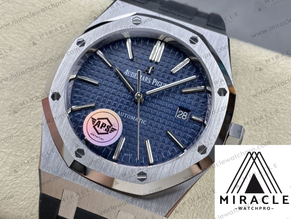 AUDEMARS-PIGUET-ROYAL-OAK-15400-BLUE-TAPE-ELITE-CLONE-41MM-3 AUDEMARS PIGUET-ROYAL OAK-15400 blue tape-Elite Clone-41mm-Replica Watch