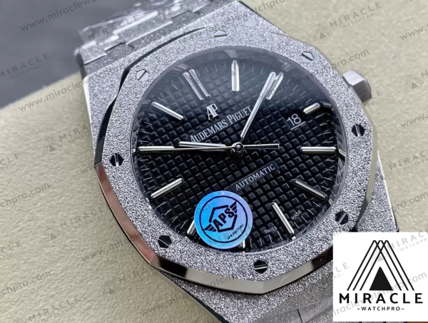 AUDEMARS PIGUET-ROYAL OAK-15410BC.GG.1224BC.01-ELITE CLONE-Frosty gold black dial-41MM- Replica Watch