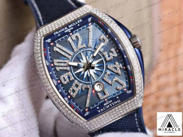 Franck-Muller-REF.V-45-SC-DT-AC-BL-YACHTING-ELITE-CLONE-45MM-4 Replica Watch-Franck Muller-REF.V 45 SC DT AC BL YACHTING-ELITE CLONE-45MM-18