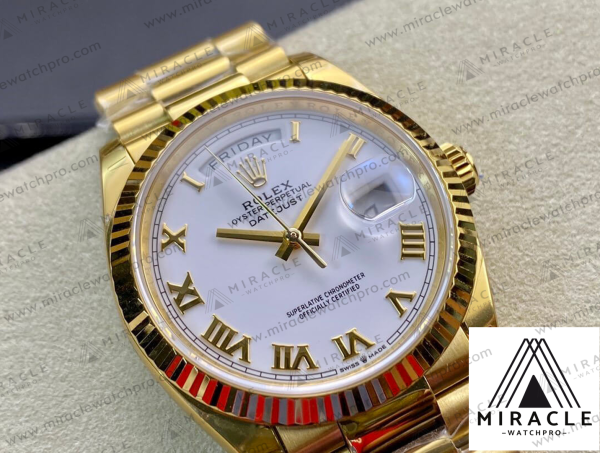 ROLEX-DAY DATE-REF.M128238-ELITE CLONE-36MM（White Dial）-Replica Watch