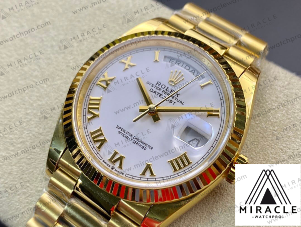 ROLEX-DAY DATE-REF.M128238-ELITE CLONE-36MM（White Dial）-Replica Watch