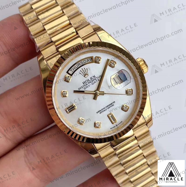 ROLEX-DAY DATE-REF.M128238-ELITE CLONE-36MM（With Diamond ）-Replica Watch