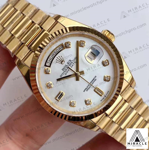 ROLEX-DAY DATE-REF.M128238-ELITE CLONE-36MM（With Diamond ）-Replica Watch