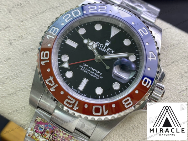 ROLEX-GMT MASTER II-ref.M126710BLRO-0002-Elite Clone-40mm-Replica Watch