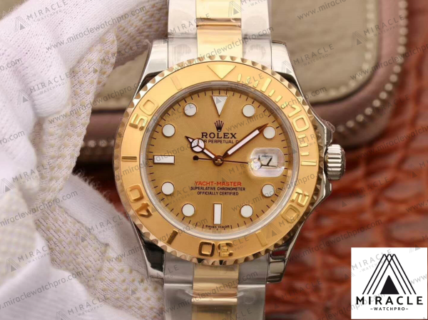 ROLEX-Yacht Master-REF.16623champagne color-ELITE CLONE-40MM-Replica Watch
