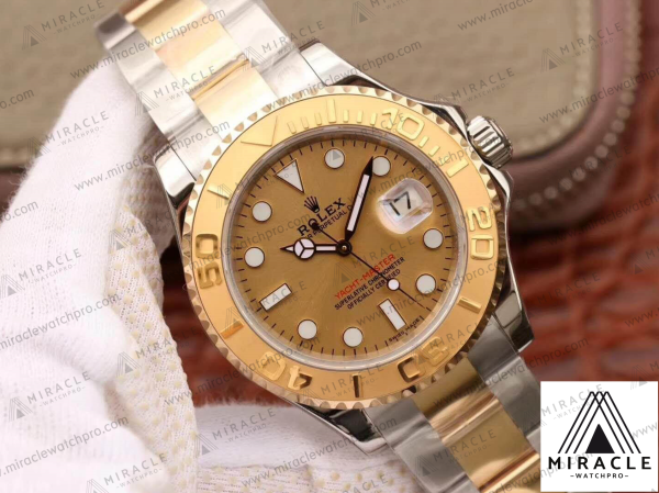 ROLEX-Yacht Master-REF.16623champagne color-ELITE CLONE-40MM-Replica Watch