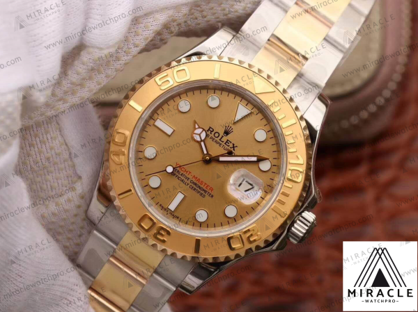 ROLEX-Yacht Master-REF.16623champagne color-ELITE CLONE-40MM-Replica Watch