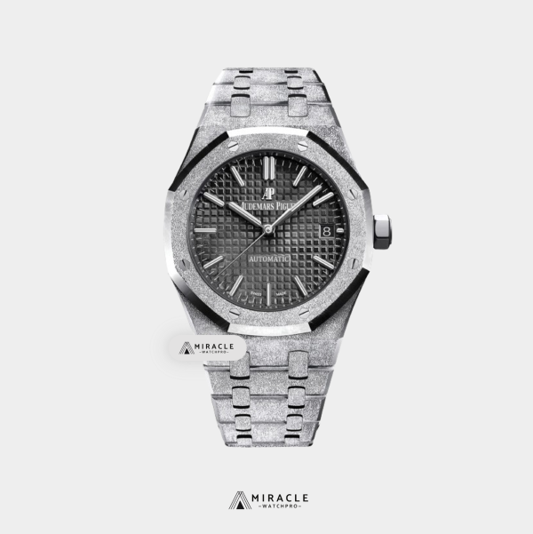 AUDEMARS PIGUET-ROYAL OAK-15410BC.GG.1224BC.01-ELITE CLONE-Frosty gold black dial-41MM- Replica Watch